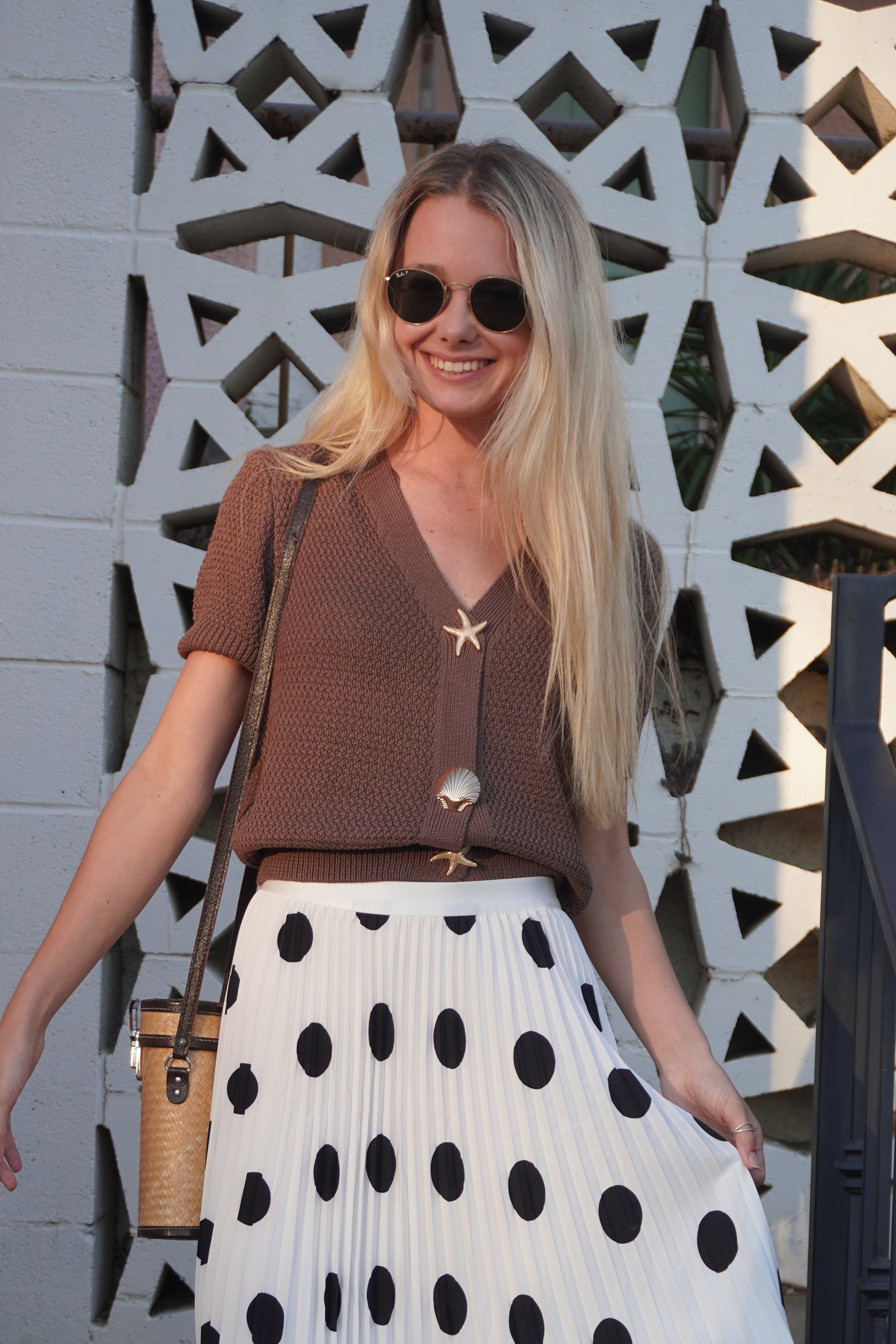 Sea Breeze Snap Button Knit Top