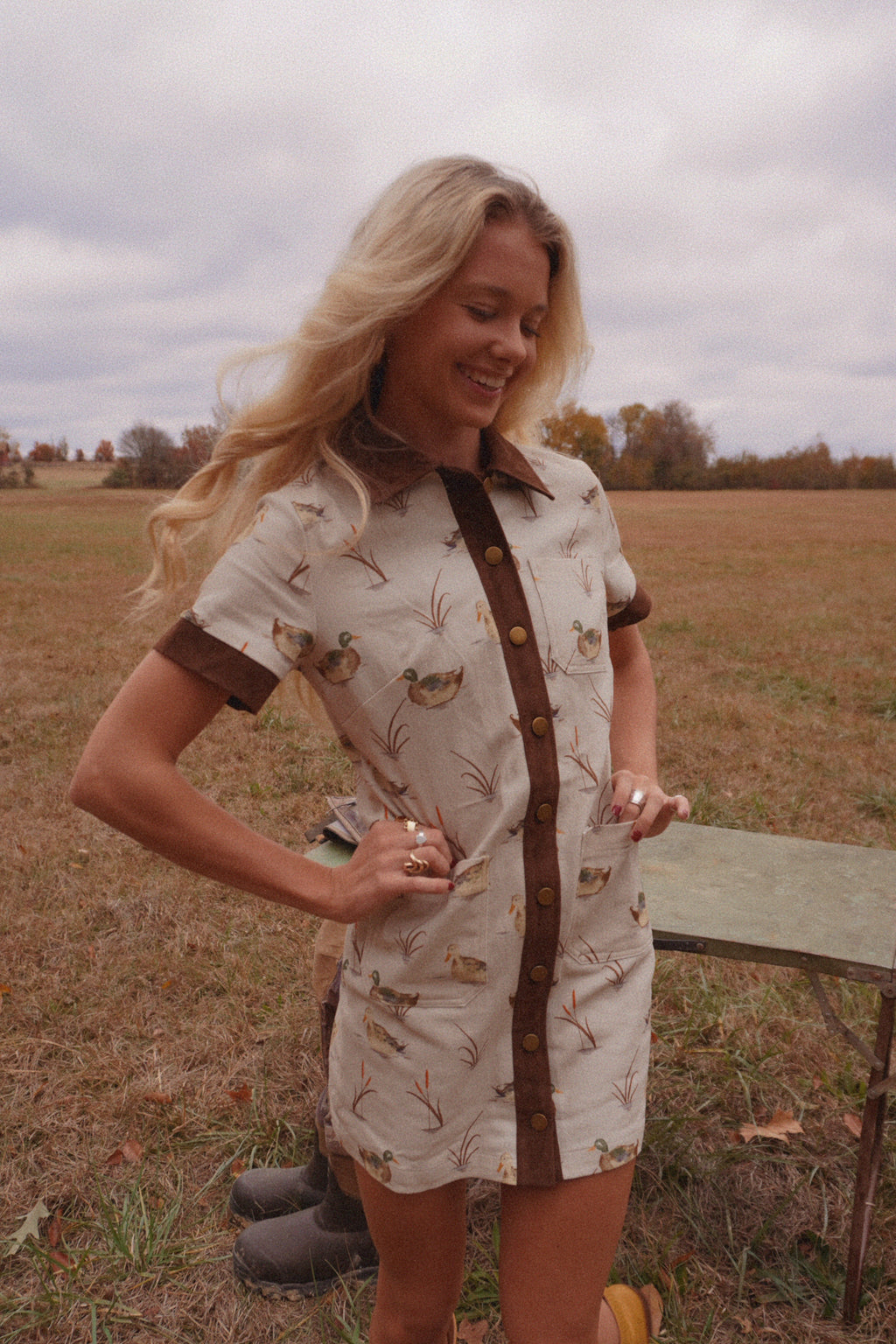 Bailey Rose Duck Print Dress