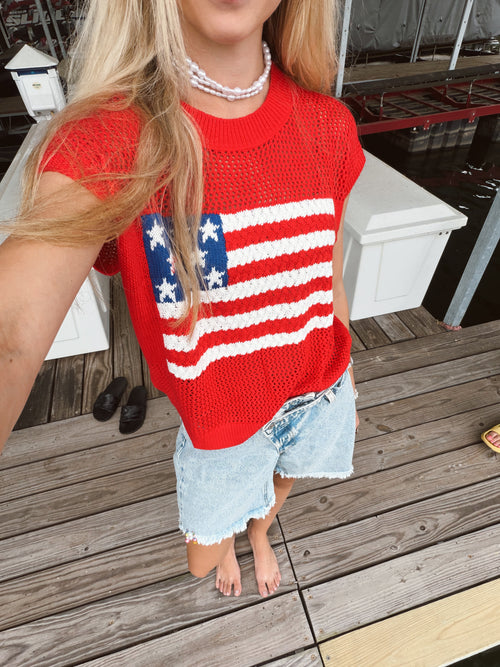 American Flag Top