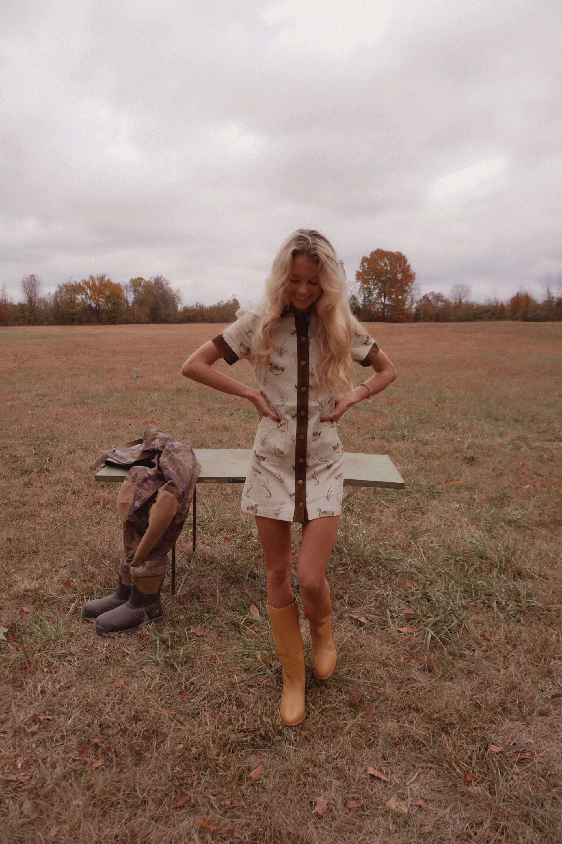 Bailey Rose Duck Print Dress