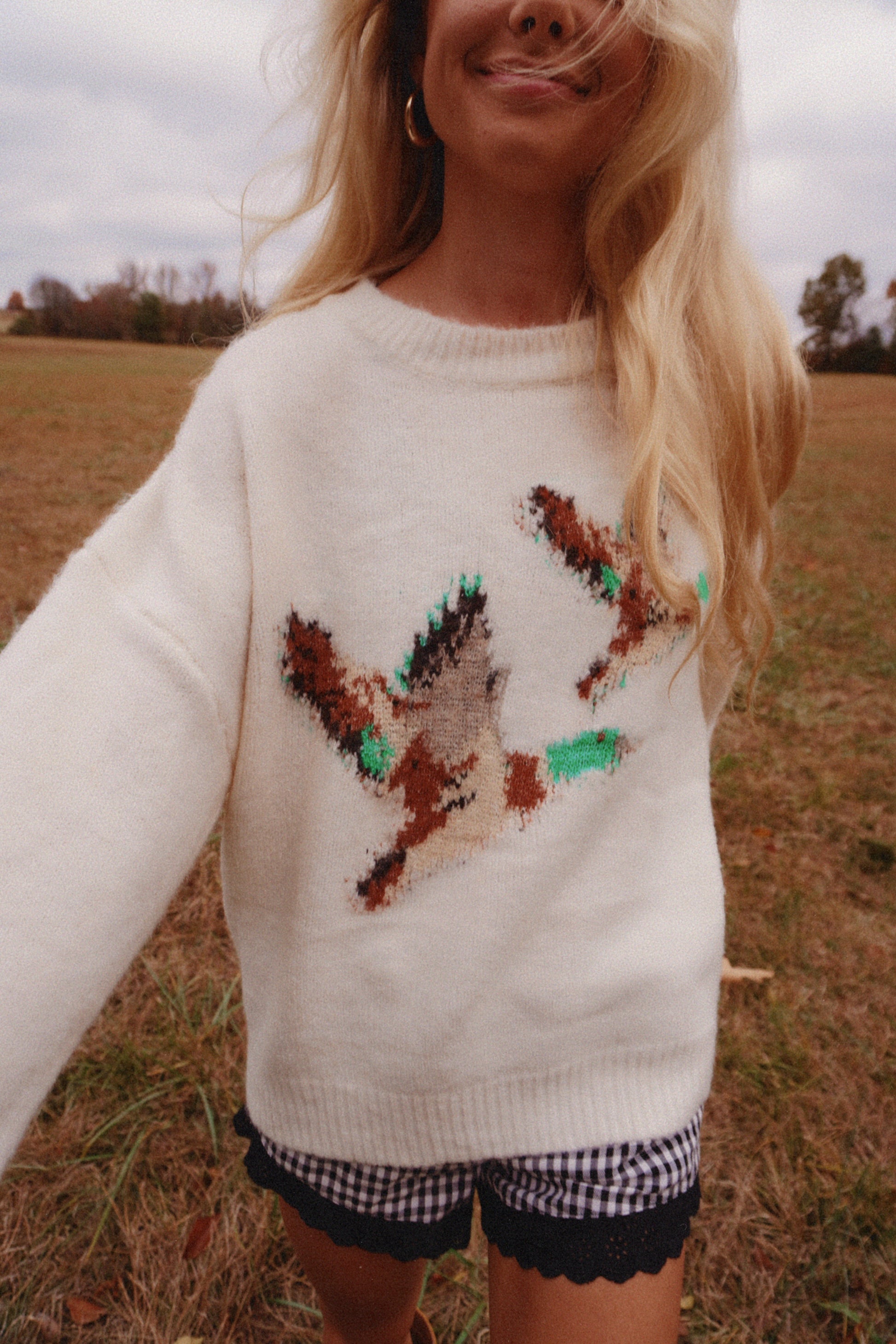 Flying Mallard Knit Sweater