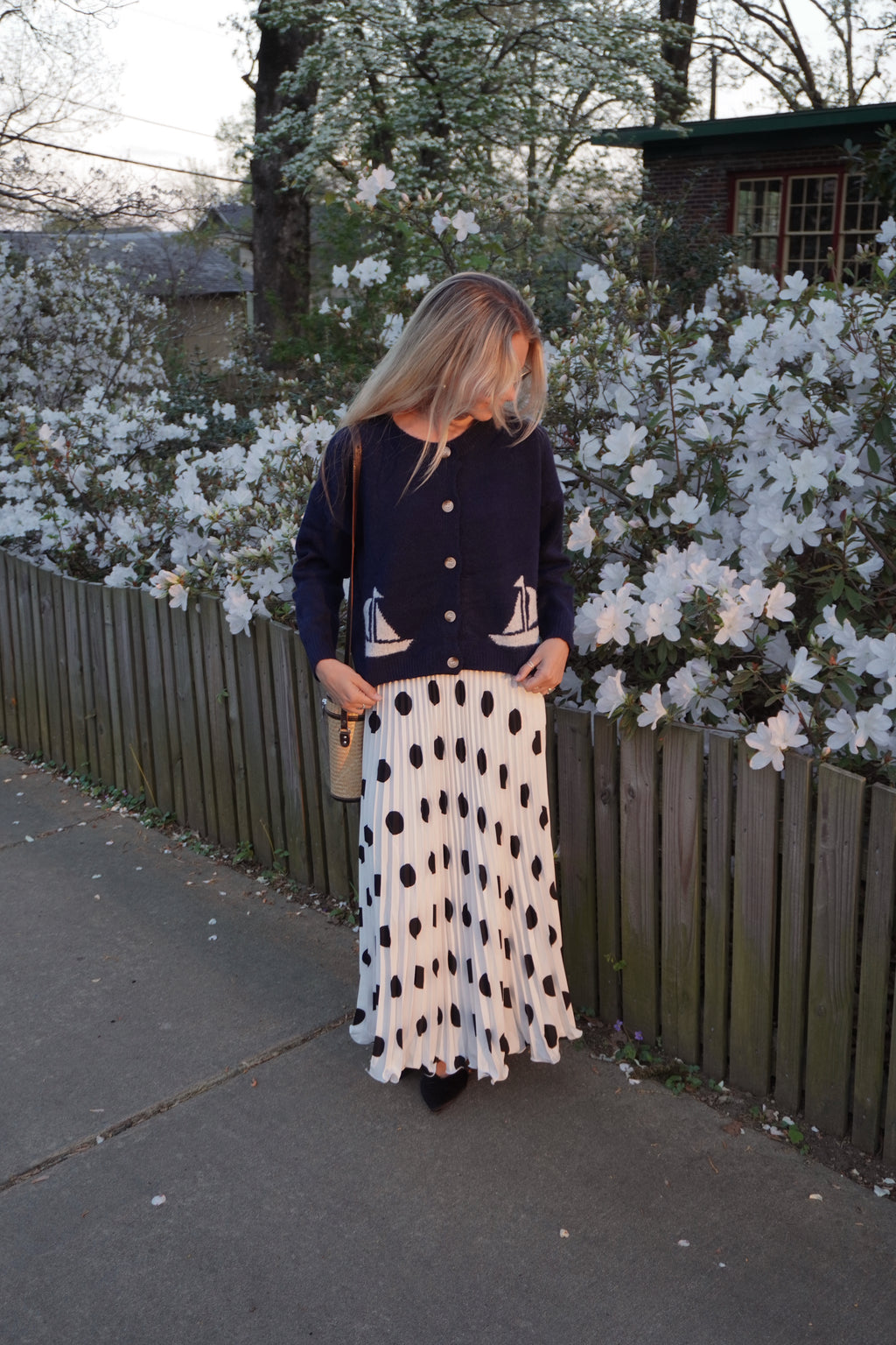 Sailboat Navy Cardigan