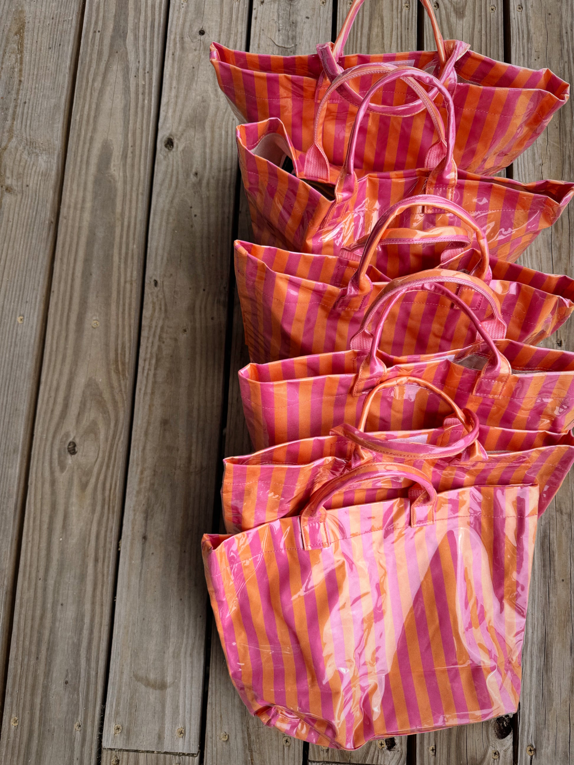 Rose Red Vinyl Tote Bag