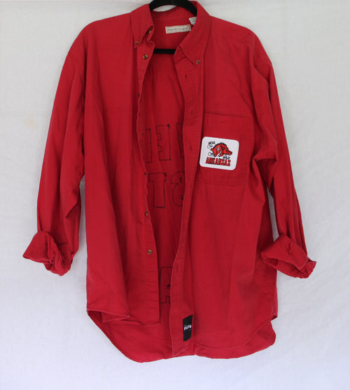 "Never Lost A Tailgate" Button Down